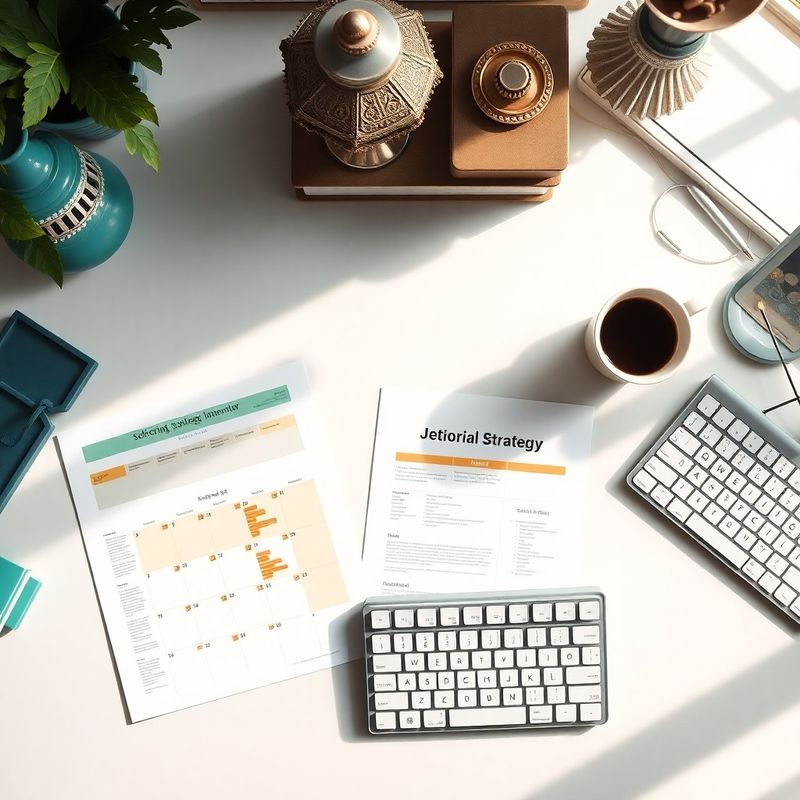 Přehled strategie, editorial kalendáře a workspace nástrojů Malý Dílna